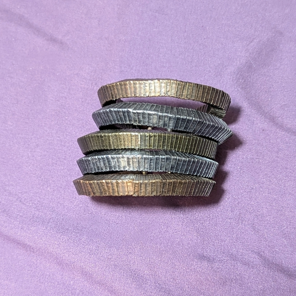 🌟3/$20🌟 - Vintage-Like Mixed Metals Cuff Bracelet
